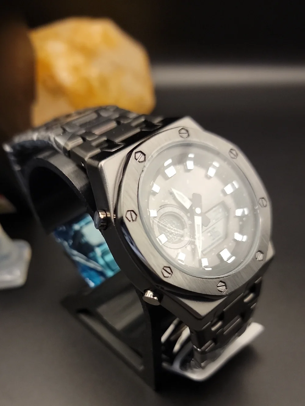 NWT Activa Signal X Invicta Digital Mens Unisex Watch 45.5mm Black ACWM303-003